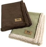 West Paw Design Big Sky Faux Suede Small Dog Blanket, Espresso