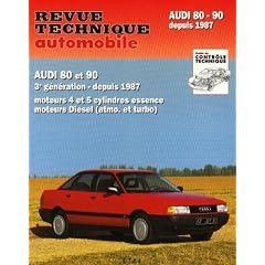 Rta 735.1 Audi 80 et 90 Ess 4 et 5 Cyl et Diesel