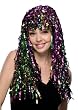 Mardi Gras Tinsel Wig