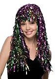 Mardi Gras Tinsel Wig
