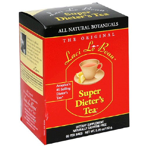 Laci Le Beau Super Dieter's Tea Bags All Natural Botanicals 60 ea
