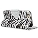 Style4U Iphone 6 Plus Bling Flip Case, Zebra Design Premium Leather Stand With Id Credit Card/Cash Slots For Apple Iphone 6 Plus 5.5 Inch + 1 Stylus And 1 Screen Protector Dark Brown/Silver