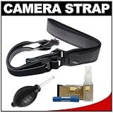 Joby UltraFit Sling Camera Strap for Women (Charcoal) with Nikon Cleaning Kit for Nikon 1 V1, J1, J2, D3100, D5100, D7000, D600, D800, D4