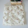 Shabby Chic Vintage Frilly Patchwork w/Lace Chair Pad