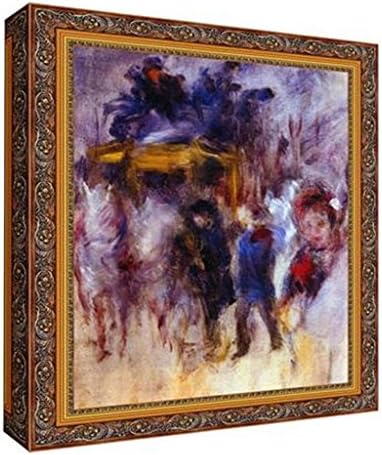 Pierre-Auguste Renoir - The Place Clichy (Detail) - Museum Quality Swiss Linen Gallery Wrap