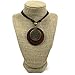 Skullz Jewelry Set of 3, Tree of Life Necklace, Wooden & Metal Bohemian Hippie Pendants with Adjustable Leather Cords