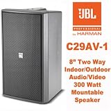 JBL C29AV-1 Indoor Outdoor 300 Watt 8" Mountable 70V Speaker New