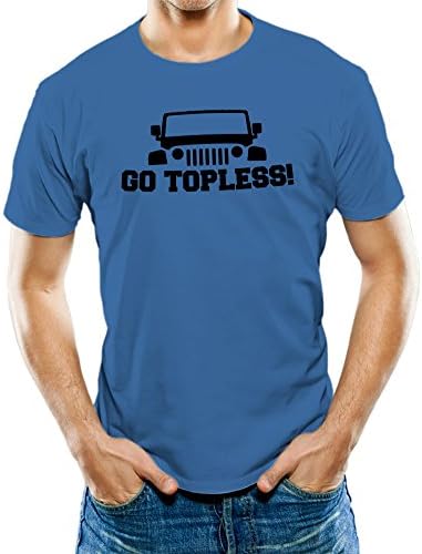 Universal Apparel Men's Go Topless Jeep T-Shirt XL Indigo