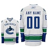ANYNAME #00 Vancouver Canucks Reebok Premier Road NHL Hockey Jersey w/ 2011 Stanley Cup Patch (NHLPA Certified Custom Sewn Authentic Twill)