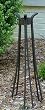 Rustic Iron Gazing Globe Stand