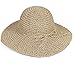 HugeStore Floppy Foldable Wide Brim Chic Sun Hat Sun Visor Summer Beach Straw Hat for Women Ladies Beige