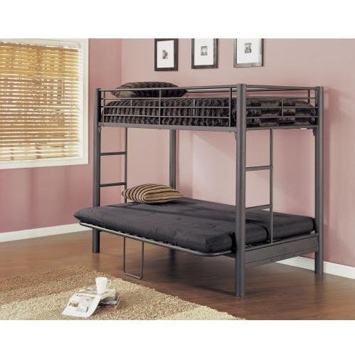Powell Twin Futon Bunk Black Textured