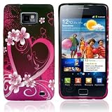AIO V13 JOIE Series Flora Gel Case For Samsung Galaxy S2 i9100 + Screen Protector