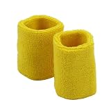 Wrist Band Pair (terry)-Yellow W15S26D