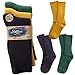 Socks - Organic Cotton - Crew - Tri Pack - Navy Natural and Black - Size 10 to 13, (Pack of 3)