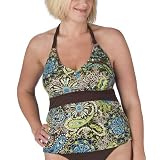 Women's Plus Size Merona Paisley Tankini - Bittersweet
