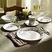Corelle 16-Piece Vitrelle Glass Callaway Chip and Break Resistant Dinner Set, Green