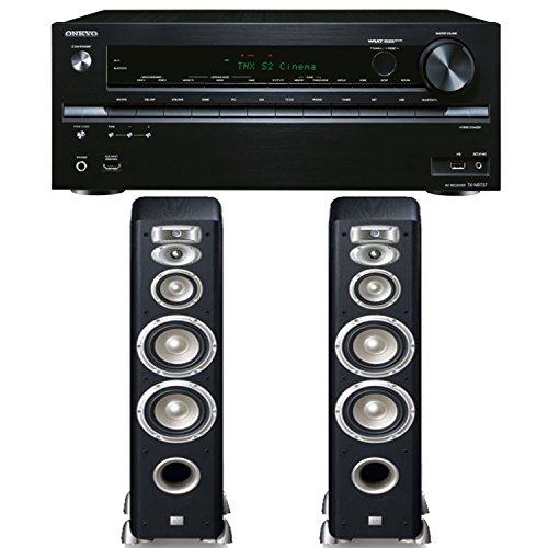 Onkyo TX-NR737 7.2-Channel Network A/V Receiver Plus A Pair of JBL Studio L880 4-Way High Performance Floorstanding Loudspeakers