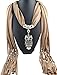 Elegant Charm Owl Pendant Jewelry Necklace Scarf