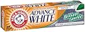 Arm & Hammer Advance White Mint Fluoride Toothpaste, Brilliant Sparkle, Tartar Control, 4.3-Ounce Tubes (Pack of 6)
