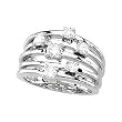 14K White Gold Diamond Ring - 0.50 Ct.