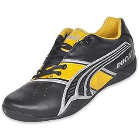 PUMA Men's Ducati Panigale II Shoe, Black/Yellow/Silver