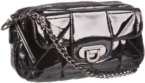 French Connection Women’s Autumn Quilt Cross Body Bag Black Small