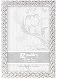 Malden Belmore Silver Braided Picture Frame, 4 by 6-Inch