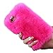 iPhone 6S Plus Case, iPhone 6 Plus Case, Lookatool Warm Fluffy Villi Fur Plush Wool Bling Case Cover Skin For iPhone 6S Plus or iPhone 6 Plus (Hot Pink)