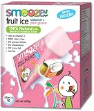 Smooze All Natural Fruit Ice, Coconut & Pink Guava, 22 Ounce Boxes (Pack of 4)