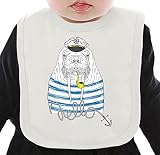 Sailor walrus ネクタイを有する有機ビブ Medium