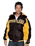 NFL Men's Pittsburgh Steelers Heavy Polyfill Oxford Jacket With Artic Lining