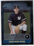 2003 Bowman Chrome # 202 Chien-Ming Wang RC - New York Yankees Rookie Baseball Card - In Protective Display Case