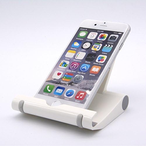 EtryBest(TM) Multi-Angle Portable Cellphone & Tablet Desktop Stand for 4-10 inch Tablets, Pad E-readers and Smartphones, Compatible with Apple iPhone 6 5S 5C 5 4S 4, iPad Mini, iPad Air / iPad Air 2; Samsung Galaxy S6 S5 S4 S3; Note 6 5 4 3 8 10 Edge; Tab 2 3 4 Pro; Google Nexus; HTC One M7 M8 M9; LG G4 G3 G2; Lumia 435 940 etc (White)