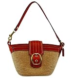Coach Natural Woven Orange Bleeker Handbag 41248BNAVR
