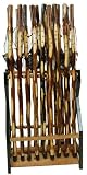Natural Hardwood Hiking Stick for Children (Paw Prints & Strap), 36-inch (1-pc)