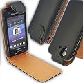 JJOnline Quality Quality Flip - PU Leather Phone Case Cover For Sony Ericsson Xperia Ray ST18i / Black