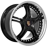 18 Inch Porsche Wheels Rims Black (set of 4) by USARIM