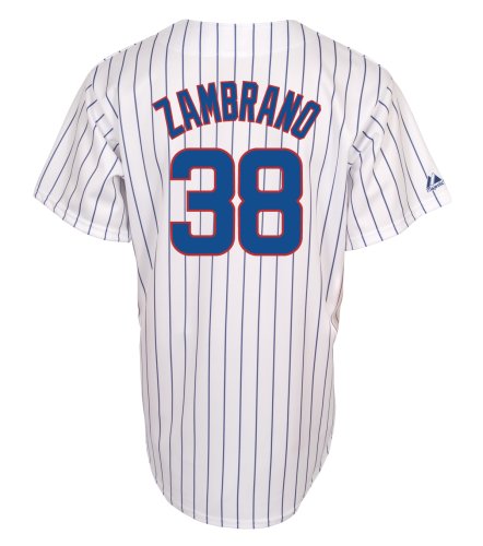 MLB Carlos Zambrano Chicago Cubs Youth Replica Home Jersey, White (Medium)