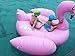Renjie Flamingo Inflatable Pool Float Giant Swimming Summer Fun Games Large Ride on Blow Up Pool Large Floatie Lounge for Adults and Kids 80IN
