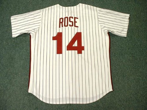 PETE ROSE Philadelphia Phillies 1980 Majestic Cooperstown Throwback Home Baseball Jersey, 2XL