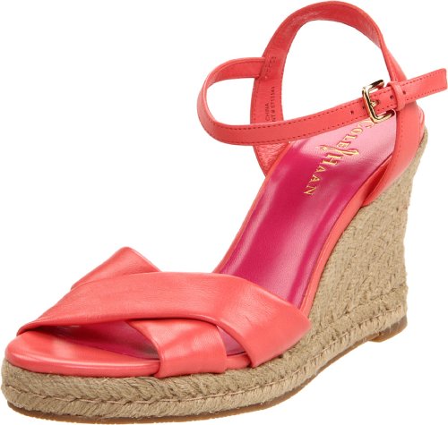Cole Haan Sandals Cole Haan Women's Air Camila 90 Wedge Sandal,Shrimp,6 B US