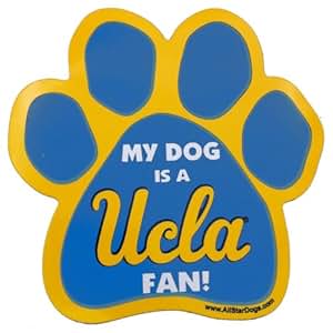 Amazon.com : NCAA UCLA Bruins Paw Print Car Magnet ...