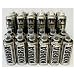 KOBRA Aerosol Spray Paint Pack 4: 12 Matt Black cans (400ml) and 12 Krome cans (600ml).