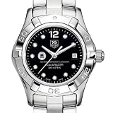 SMU TAG Heuer Watch - Women's Steel Aquaracer with Black Diamond Dial at M.LaHart