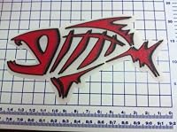 Large 15" Carpet Graphic Fish Decal Stickers for Bass Fishing from JB Company