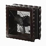 Deco Breeze  Antique Silver Wood Frame Table Fan, Carlisle, 11-Inch by 10-Inch