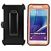 Vodico Samsung Galaxy Note 5 Phone Case with Screen Protector, Defender Camo Holster with Belt Clip Heavy Duty Shockproof Military Scratch Resistant Bumper Full Body Protective Case (Tree Orange)