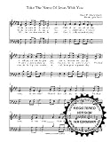Take the name of Jesus with you SATB W/Pratice CD A Capella Choral Sheet Music.5 copies of song and 5 practice CD's included