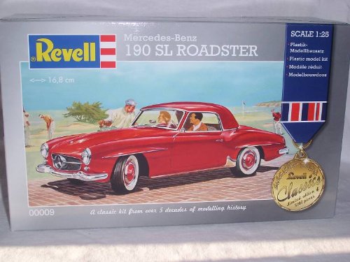 MERCEDES-BENZ 190SL 190 SL ROT 1/25 BAUSATZ KIT
